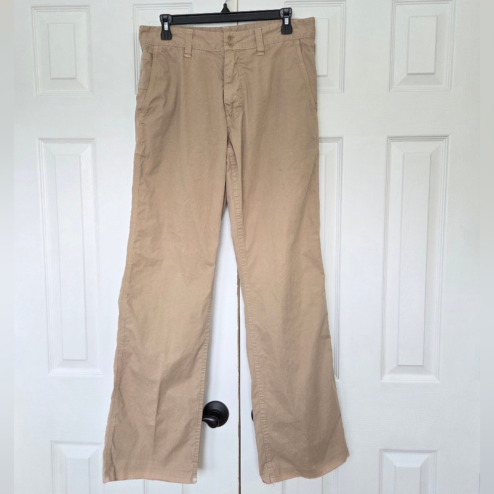 MENS JOHN VARVATOS USA DESIGNER ROCK & ROLL TAN CHINO PANTS 31 X 32